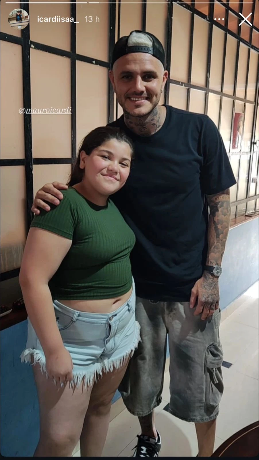 Nicole Icardi y Mauro Icardi. Fotos: IG.