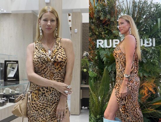 Nicole Neumann causó impacto con un look animal print en un evento de Punta del Este
