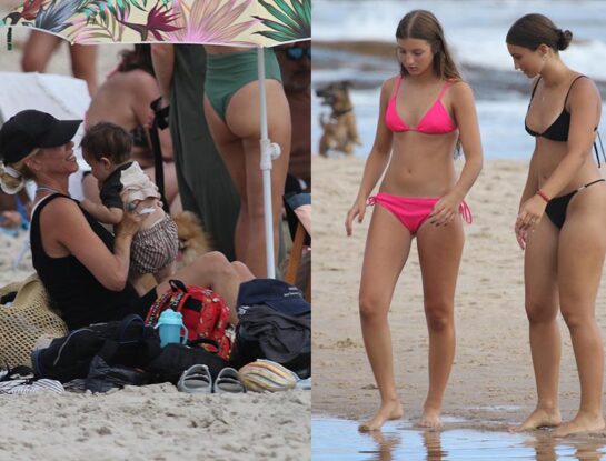 Las fotos de Nicole Neumann y Manu Urcera en familia en la playa de José Ignacio: juegos y diversión en el mar