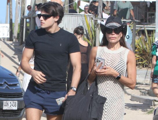 El look de Zulemita Menem para llegar a la playa junto a su mamá y su hijo en Punta del Este