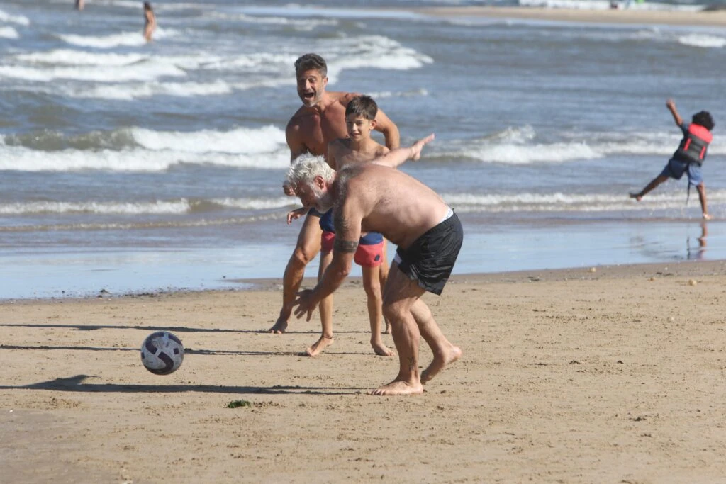 Pablo Goycochea jugó a la pelota con Paul y amigos