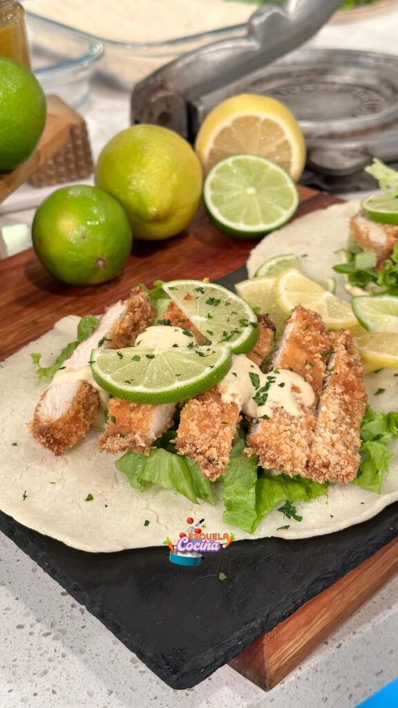 Tacos de pollo Caesar 🌮
