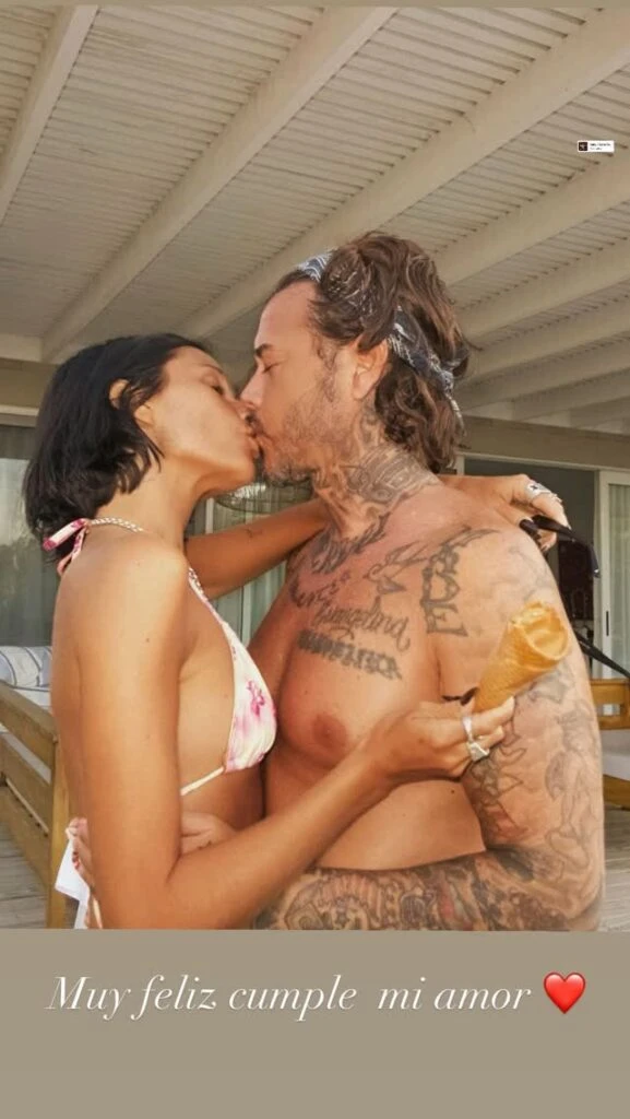 El romántico saludo de Sebastián Ortega