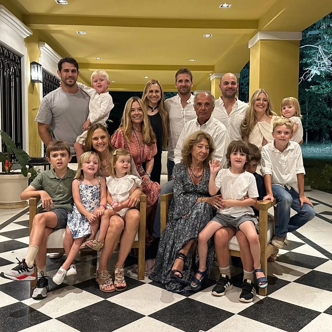 María Laura y su familia: pasaron el año nuevo en Buenos Aires con Chichita, la mamá de las Trillizas.