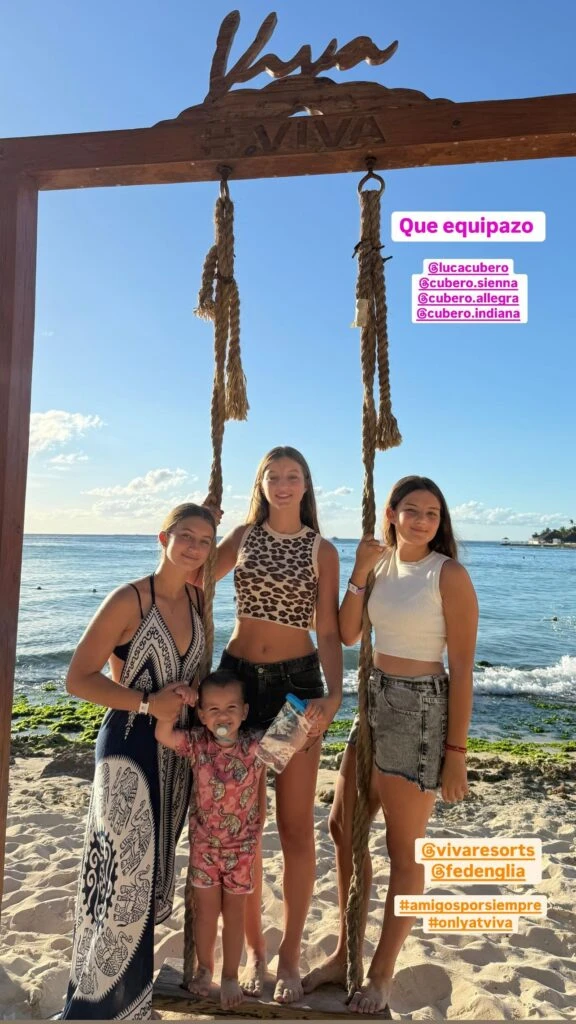 Indiana, Allegra y Sienna Cubero en Punta Cana: las fotos