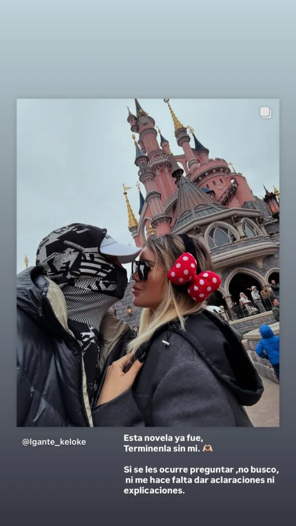 El posteo de L-Gasnte confirmando su separación de Wanda nara