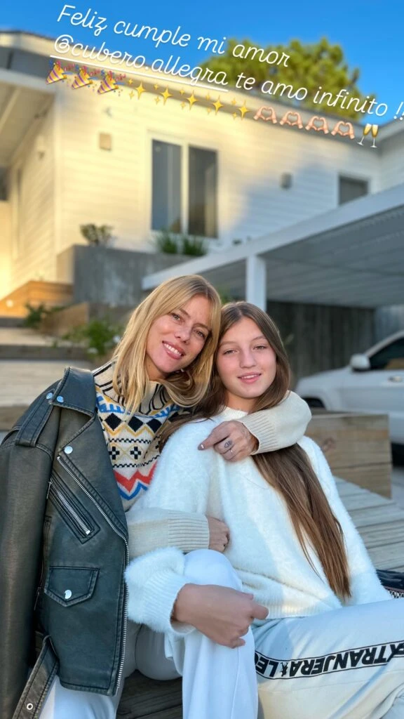El tierno mensaje que le dedicó Nicole Neumann a su hija Allegra Cubero por su cumpleaños número 14