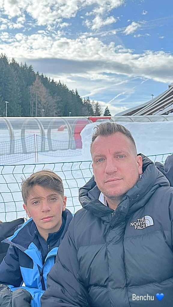 Maxi López compartió fotos con sus hijos mayores desde Suiza