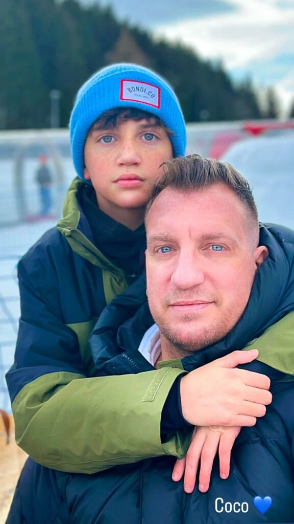 Maxi López compartió fotos con sus hijos mayores desde Suiza