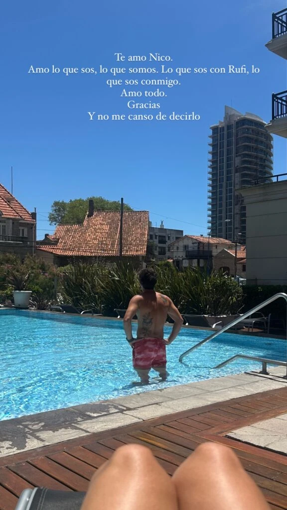 El romántico mensaje que le dedicó Rocío Pardo a Nicolás Cabré: "No me canso de decirlo"