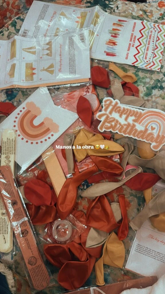 Cami Homs mostró algunos preparativos para el cumpleaños de su hija, Francesca