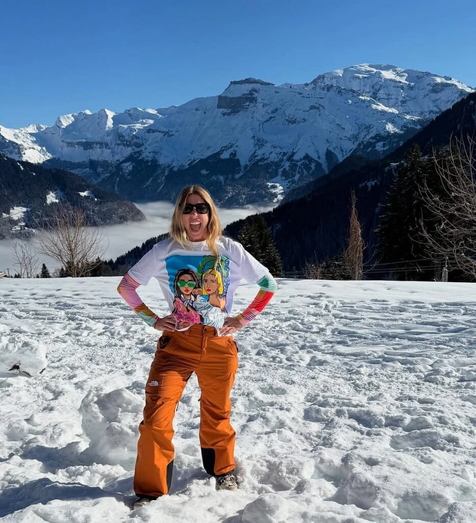 Las lujosas vacaciones en la nieve de Flor Bertotti y Federico Amador