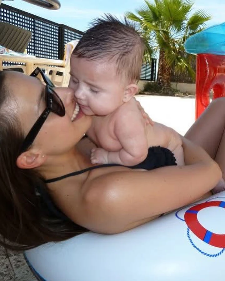 Las fotos que compartió Tefi Russo por el cumpleaños de su hija, Mimi. Foto: IG.