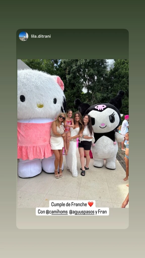En el evento hubo animación de "Hello Kitty" y "Kuromi". Fotos: IG.