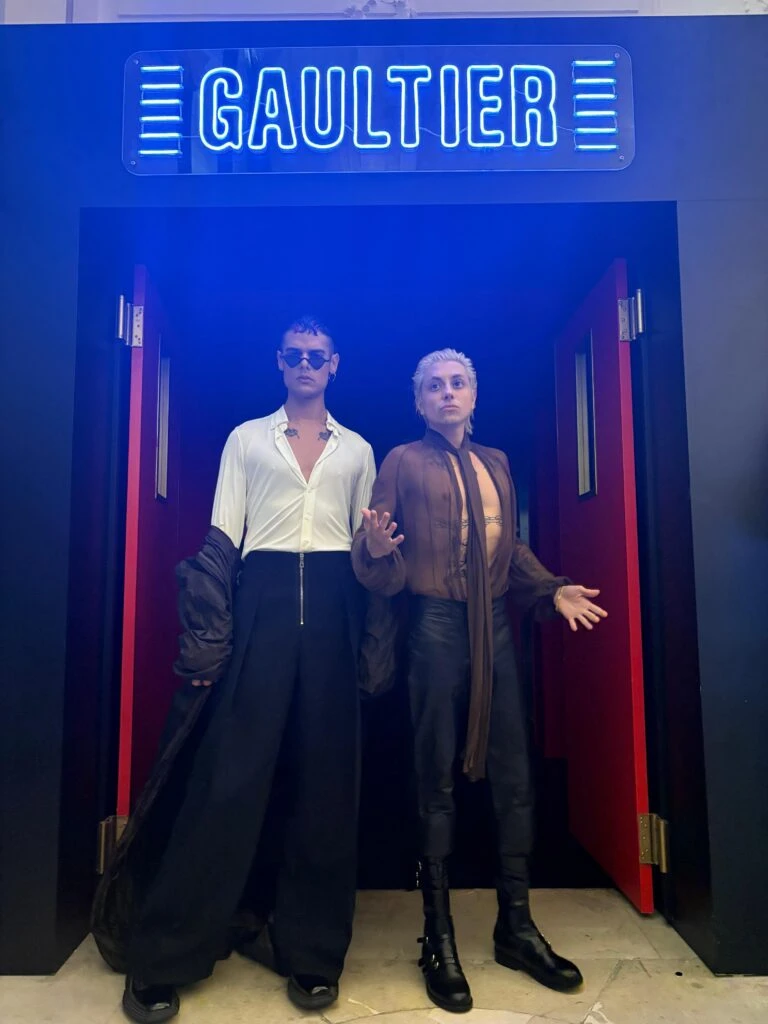 Catriel y Paco Amoroso en el desfile de Jean Paul Gaultier