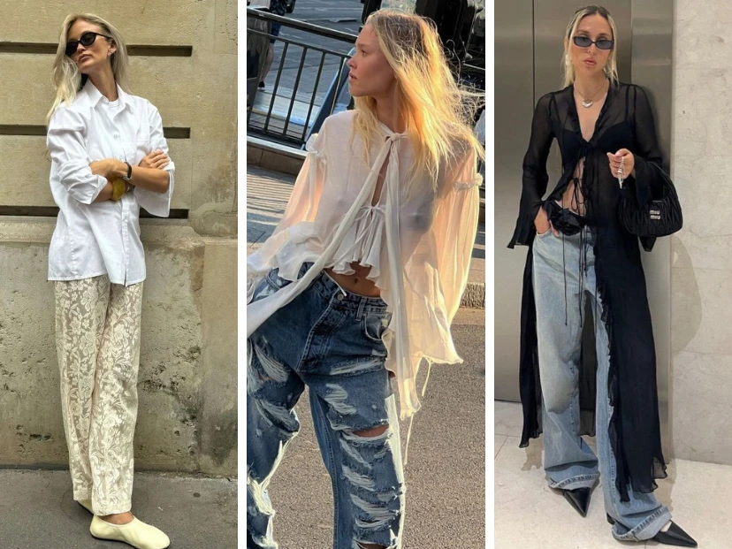 así se llevan las blusas largas boho con faldas y pantalones esta temporada