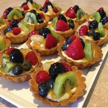 tarteletas danesas con frutos del bosque