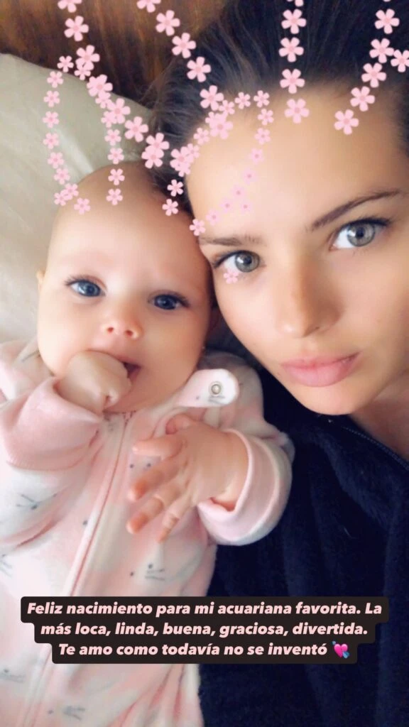 Historia de la China Suárez para saludar a su hija en el día de su cumpleaños