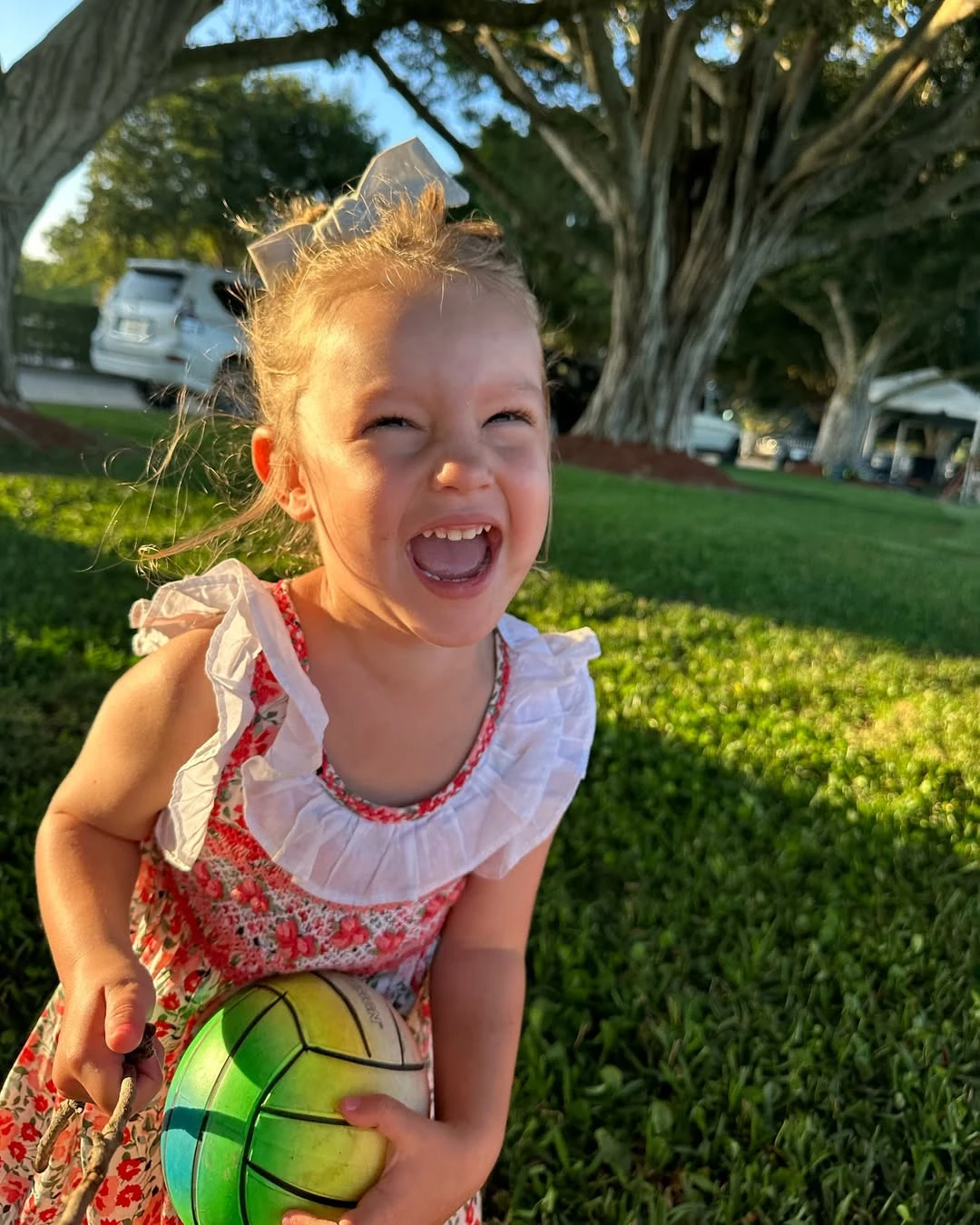 Anita García Moritán con look floral