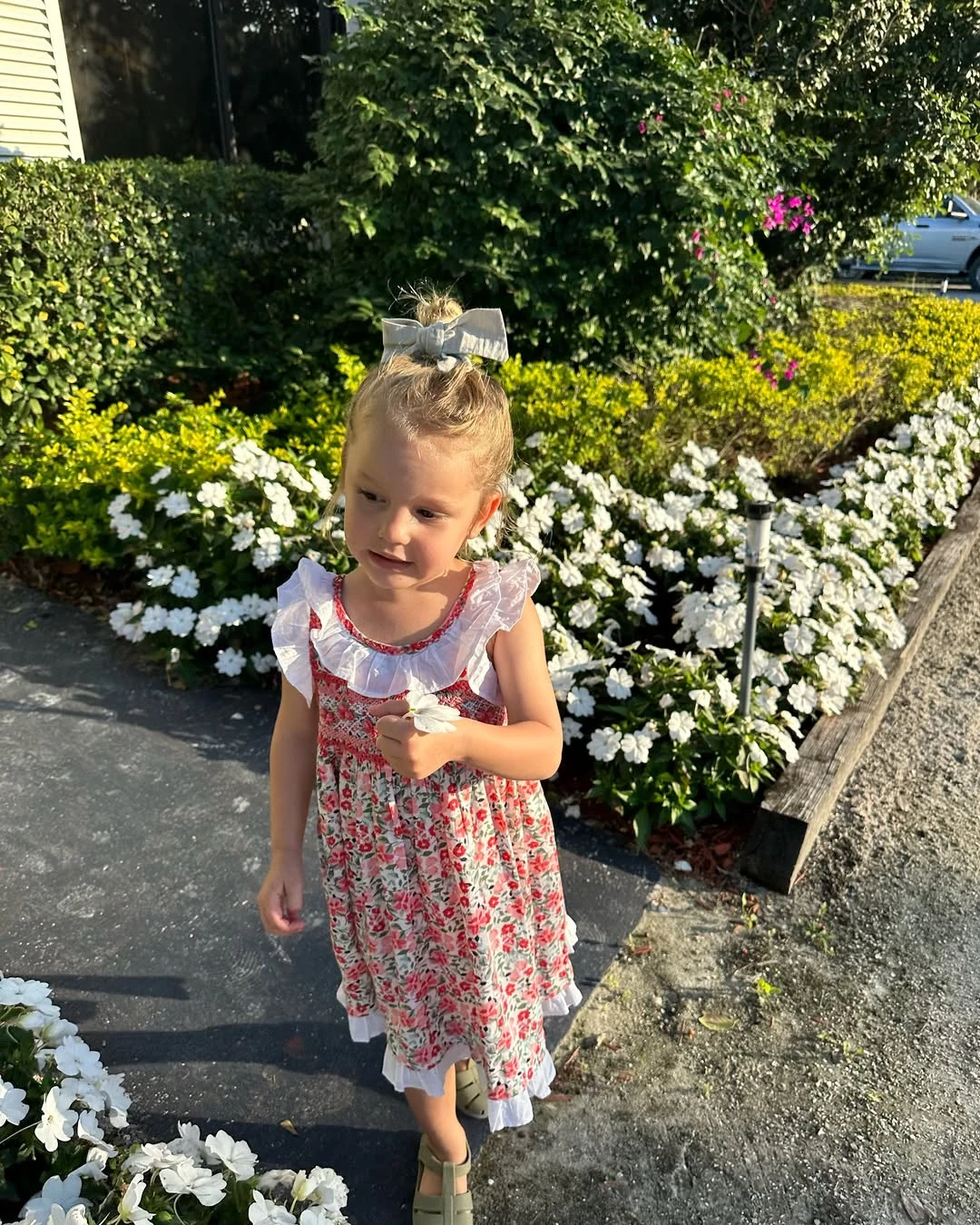 Anita García Moritán con look floral