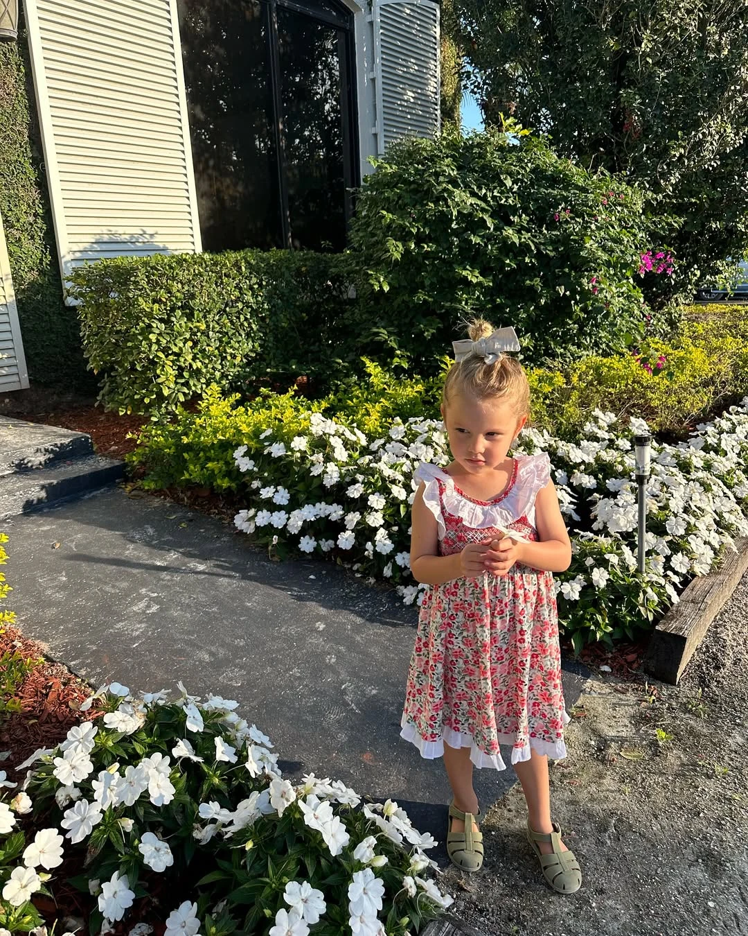 Anita García Moritán con look floral