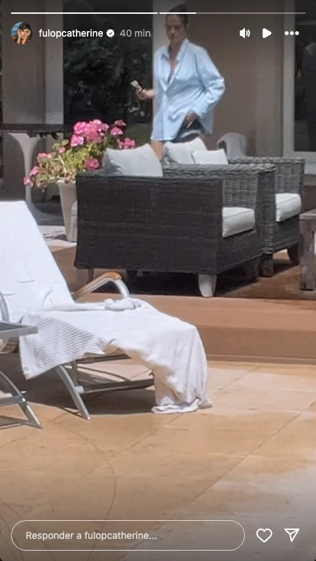 Catherine Fulop mostró la intimidad de la visita de Oriana Sabatini a su casa