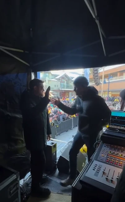 Meghan Markle y el príncipe Harry junto a Luisana Lopilato y Michael Bublé en la inauguración de los Invictus Games