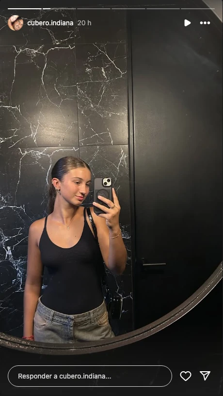 Indiana Cubero y su look para una salida