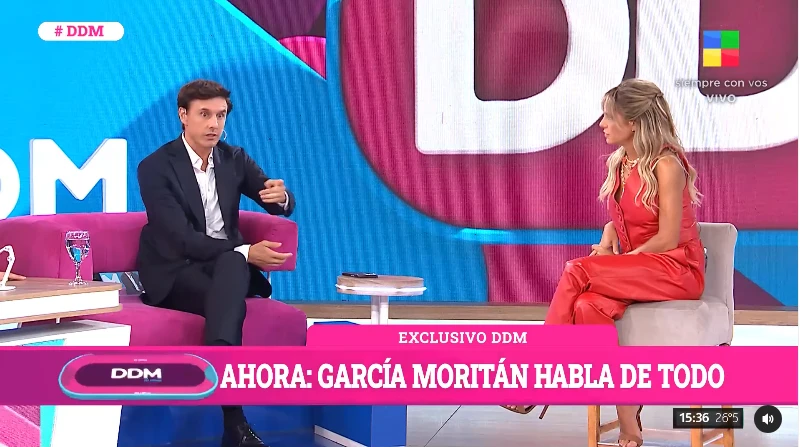 Roberto García Moritán estuvo en DDM y se cruzó con Mariana Fabbiani
