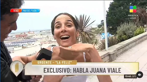 La divertida reacción de Juana Viale al darse cuenta de su error