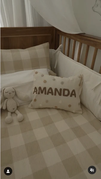 Maca Rinalidi mostró cómo quedó la habitación de Amanda, su bebita.
