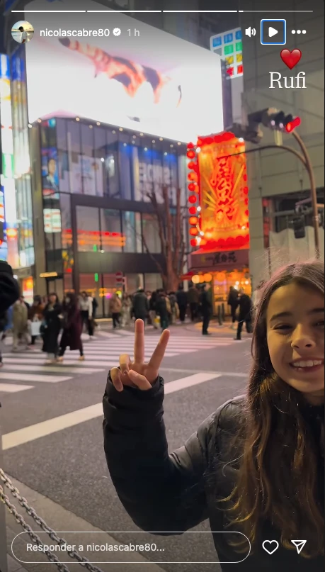 Las fotos de Nico y Rufina Cabré en Tokio