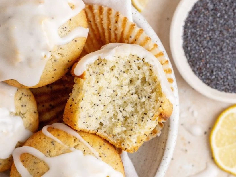 La receta de los muffins de limón y amapola