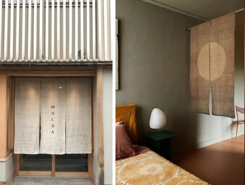 Noren: así son las cortinas japonesas tendencia deco 2025