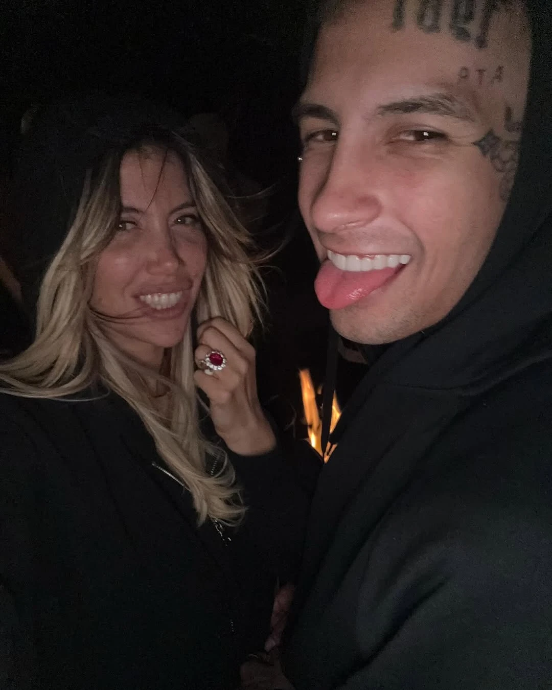 El amoroso posteo que Wanda Nara le dedicó a L-Gante por San Valentín Te amo porque me duele la cara de reírme