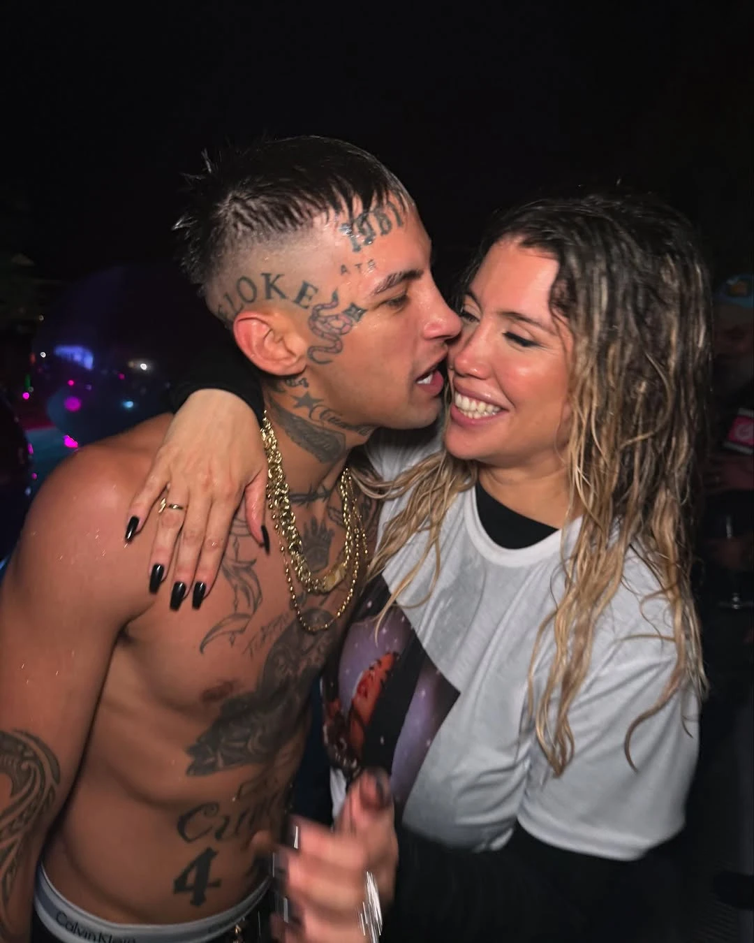 El amoroso posteo que Wanda Nara le dedicó a L-Gante por San Valentín Te amo porque me duele la cara de reírme