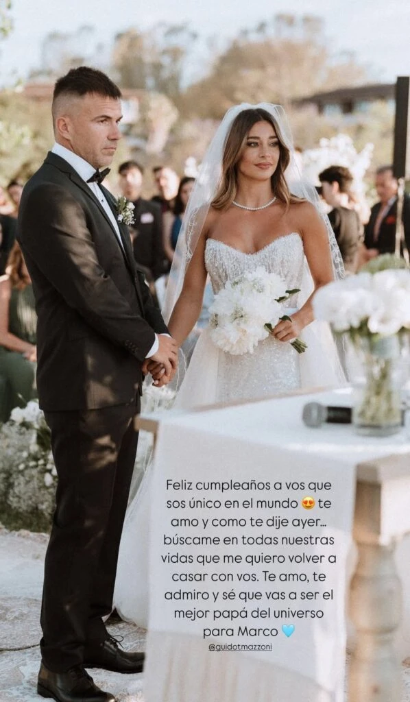 El romántico mensaje que le dedicó Sol Pérez a Guido Mazzoni por su cumpleaños junto a una foto inédita de su boda: "Sos único en el mundo…"