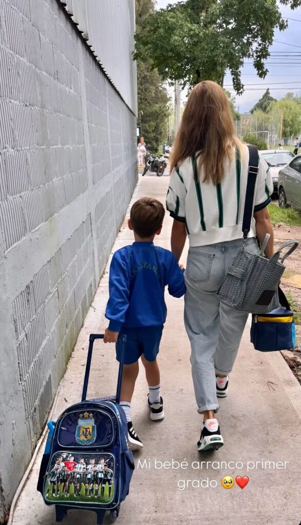 Otto, el hijo de Marcela Kloosterboer, comenzó primer grado