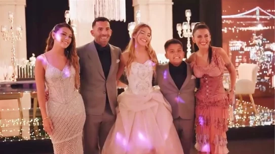 La lujosa fiesta de 15 de la hija de Carlitos Tévez