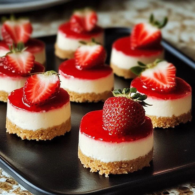 Mini chessecakes sin horno