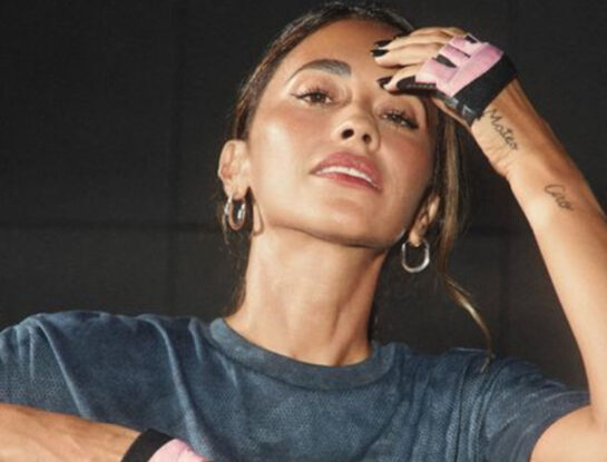 Antonela Roccuzzo sorprendió con el"track pants", la prenda más viral