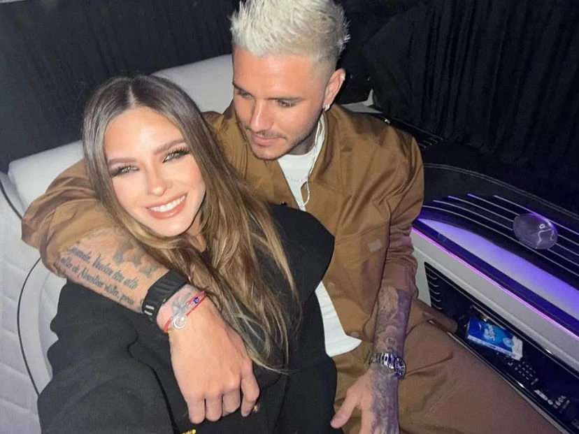 La China Suárez y Mauro Icardi. Fotos: IG.