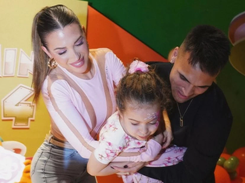 El festejo de cumple de Nina, la hija de Agus Gandolfo y Lautaro Martínez