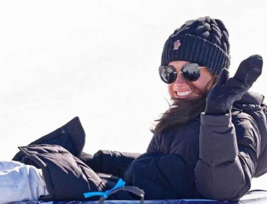 El glamoroso look de Meghan Markle para ir a la nieve