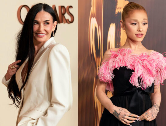 Vidriera: de Demi Moore a Ariana Grande, los glamorosos looks en la cena previa a los Oscars 2025