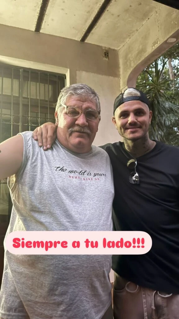El tierno posteo del papá de Mauro Icardi luego de su reencuentro tras estar años separados
