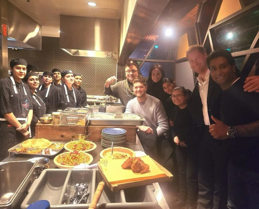 Meghan Markle y el príncipe Harry junto a Luisana Lopilato y Michael Bublé en la inauguración de los Invictus Games