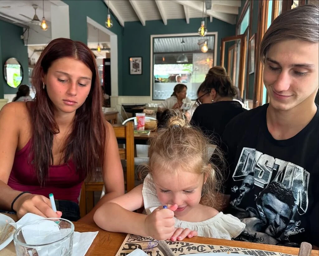 Las fotos de Anita, Delfina y Santino García Moritán. Foto: IG.