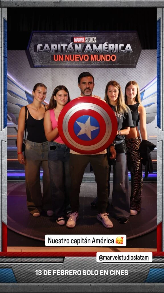 Indiana, Allegra y Sienna Cubero en su salida con su papá y Viciconte.