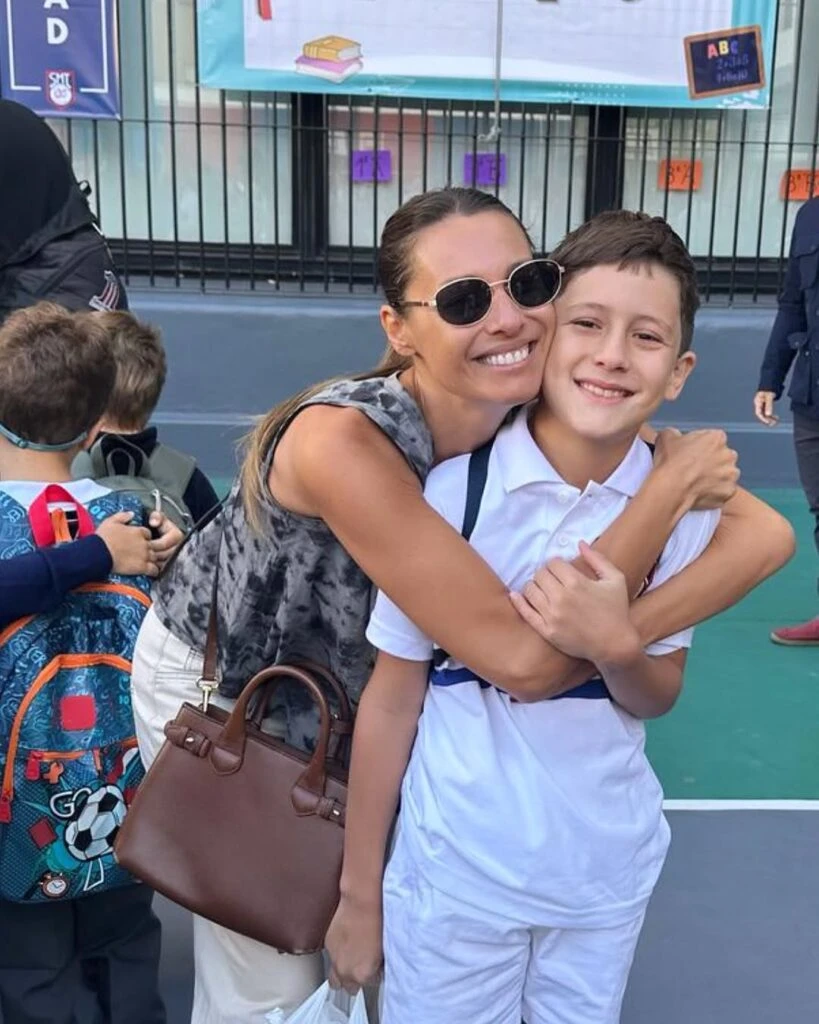 Las fotos del primer día de clases de Benicio Vicuña. Foto: IG.